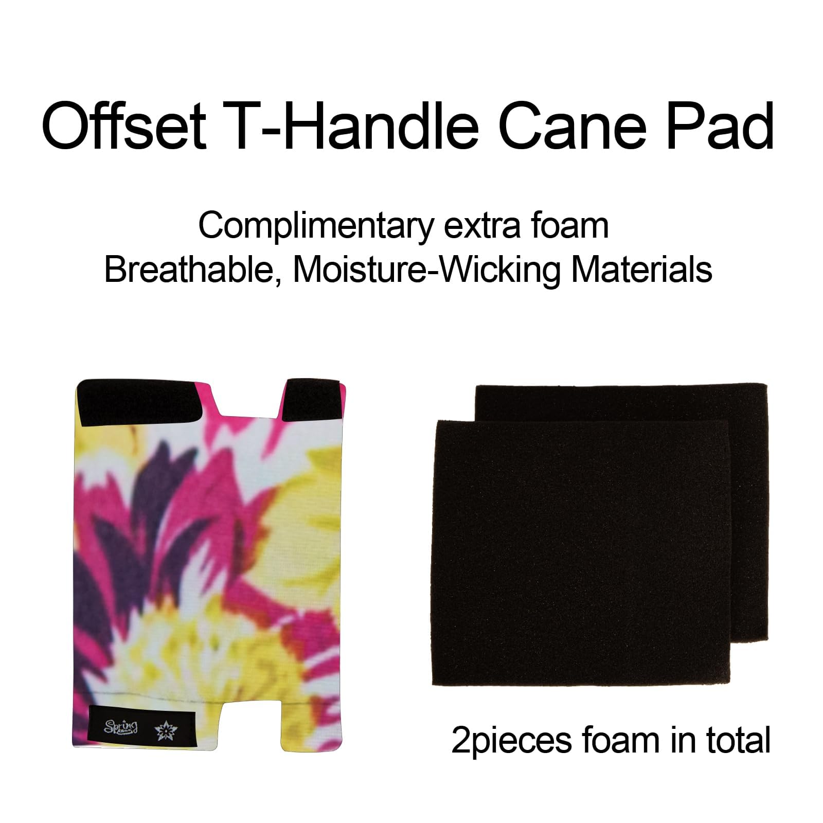 SPRING SEAON Cane Handle Covers- Replacement Grip Pad for Walking,Cushion Grip Soft Non-slip of T-Handle,Universal Fit for Most Canes & Crutch Handgrips Accessories - Image 3