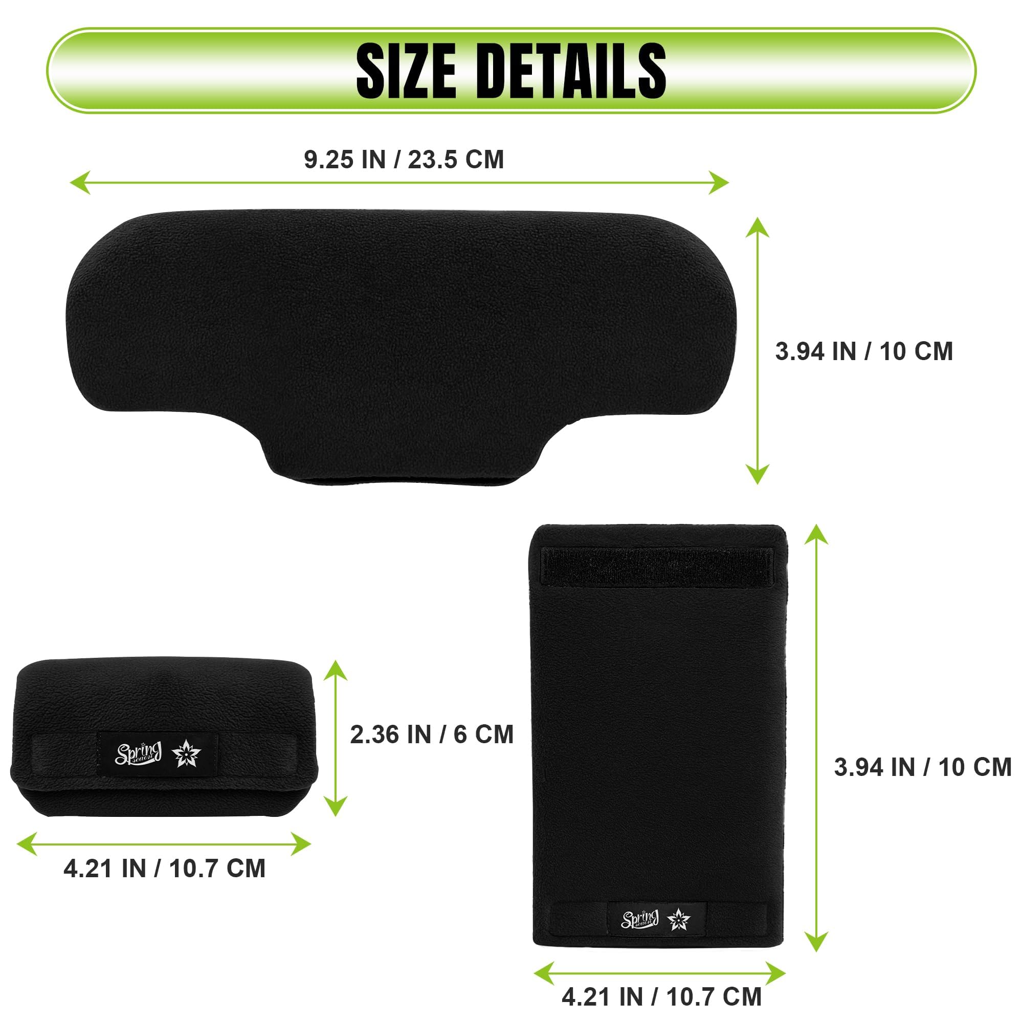 SPRING SEAON Fleece Crutches Padding and Hand Grip Covers-Soft Underarm Cushion Set for Adult & Youth Crutch,Comfortable, Breathable, Machine Washable Universal Armpits Crutch Pads Accessories(Black） - Image 5