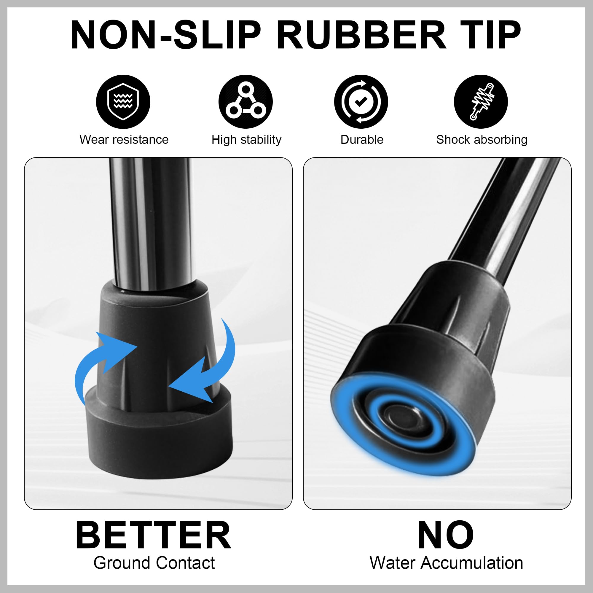 SPRING SEAON Folding Cane for Men and Women– Lightweight, Adjustable Walking Stick with Comfortable Handle – Compact and Portable Collapsible Walking Cane for Travel and Daily Use - Image 4