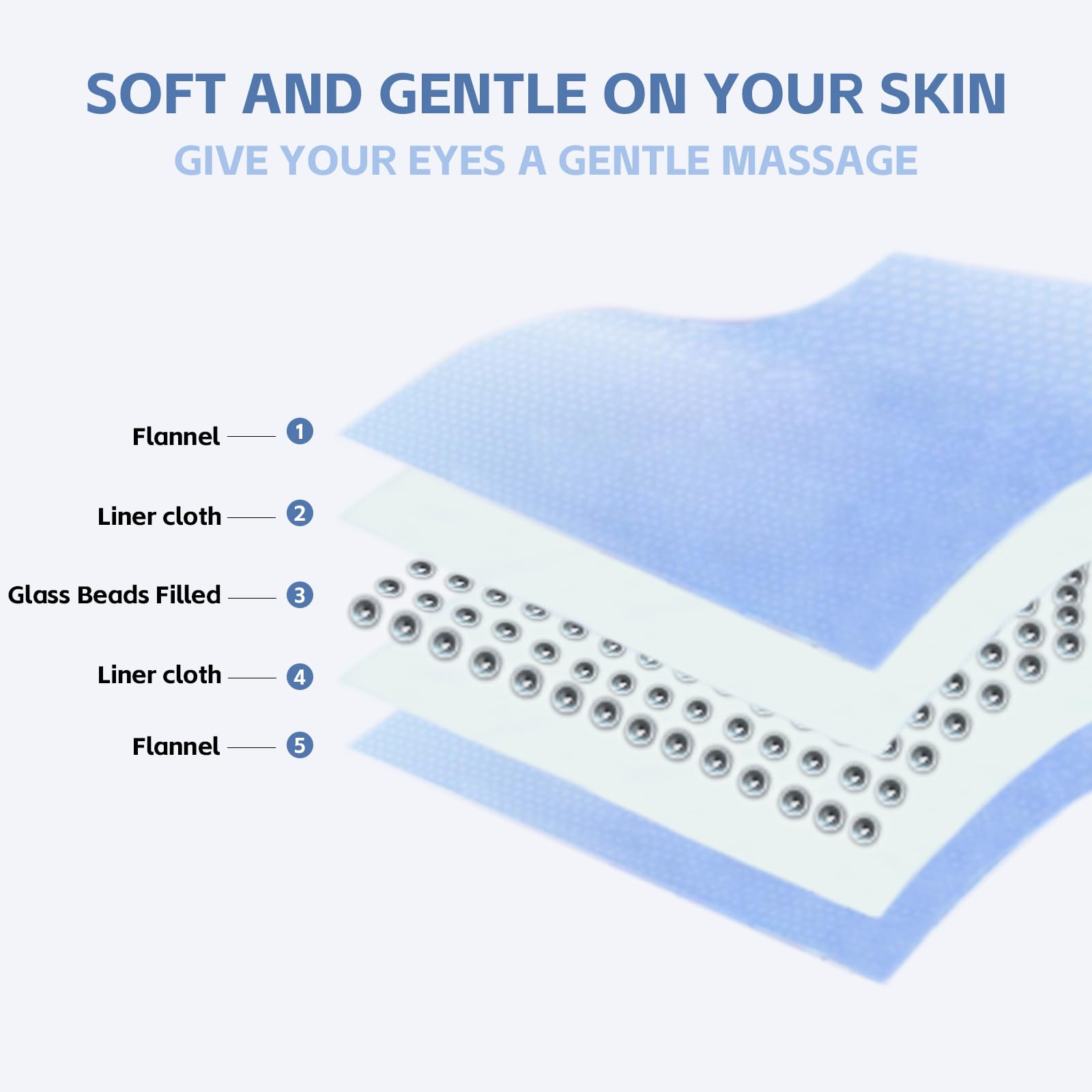 SPRING SEAON Weighted Eye Mask with 100% Patented Light Blocking Design for Men and Women, Velvet Gravity Eye Mask with Adjustable Head Circumference for Sleeping, Airplane, Travel, Gifts for Wife - Image 7